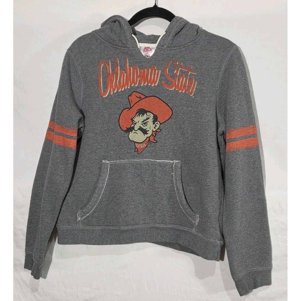 OSU Cowboys Pistol Pete Hoodie Sweatshirt Large Vintage Look Oklahoma State